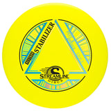 Yellow disc with 'Streamline Discs' branding and design on a white background