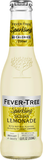 Fever-Tree Sicilian Lemonade bottle with yellow and white label on a white background