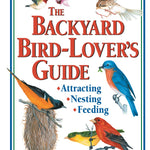 Book cover of 'The Backyard Bird-Lover's Guide' with illustrations of birds and text.