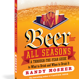 Book titled 'Beer for All Seasons' by Randy Mosher on a white background