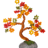 Figurine - Beaded Autumn Tree