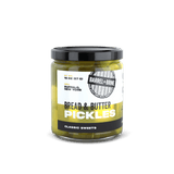 Pickle Jar with Barrel + Brine branding on a clear background