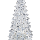 Clear ceramic Christmas tree on a white background