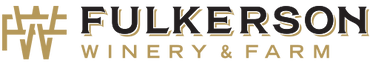 Fulkerson Winery & Farm logo with gold and black text
