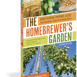 Book titled 'The Homebrewer's Garden' on a white background