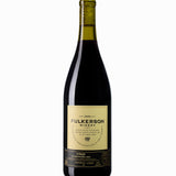Fulkerson Winery wine bottle on a white background