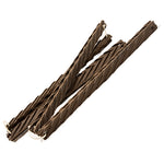A group of wooden oak sticks on a white background
