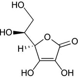 Chemical structure diagram of a sugar molecule with hydroxyl groups