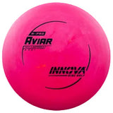Pink disc golf disc with 'Innova' branding on a transparent background