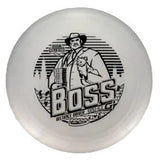 Disc with 'BOSS' branding on a transparent background