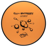 Orange disc with MVP Disc Sports branding and text on a white background