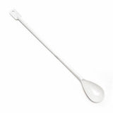 White spoon on a white background