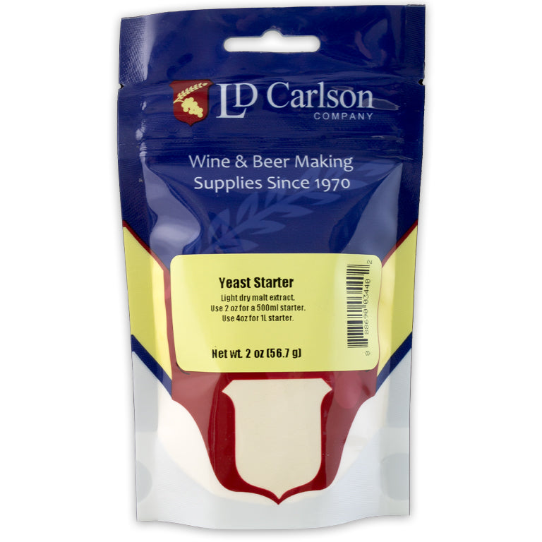 LP Carlson yeast starter package on a white background