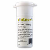 Vintner's Best pH test strip container on a white background
