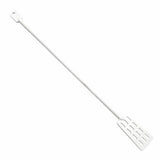 White plastic paddle on a white background