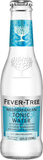 Fever-Tree Mediterranean Tonic Water bottle with blue label on white background
