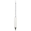 White hydrometer on a white background