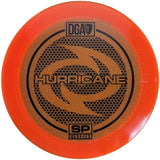 Orange disc with 'DGA Hurricane' branding on a white background